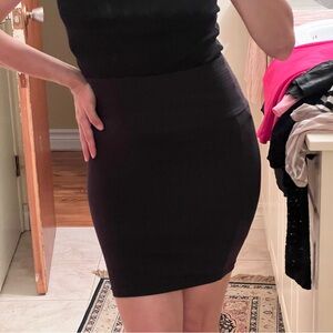 🖤Black bodycon mini skirt